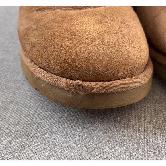 UGG Bailey Button II Women's Size 9 Shoes Brown Suede Comfort Shear Lined Boots - Picture 9 of 12
